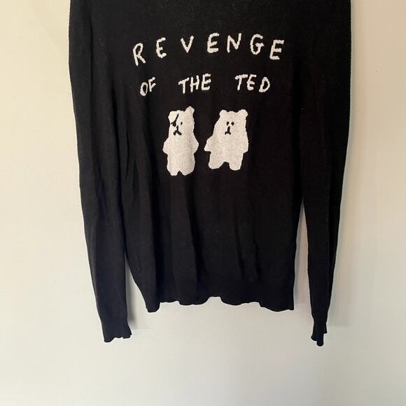 Teddy Fresh Revenge Of The Ted Black Sweater Men Size Medium - Picture 6 of 12